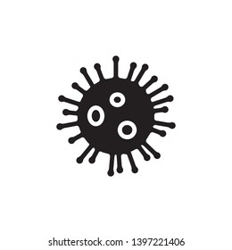microbe, virus icon vector template