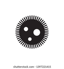 microbe, virus icon vector template