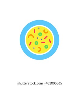 Microbes. Agar Plate With Bacterial Colonies Icon Vector, Solid Logo Illustration, Colorful Pictogram Isolated On White