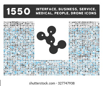 Microbes Colony and other web interface, business tools, people poses, medical service vector icons. Style is flat symbols, bicolored, rounded angles, white background.