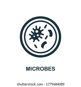 Microbes icon. Simple element from hygiene collection. Creative Microbes icon for web design, templates, infographics and more