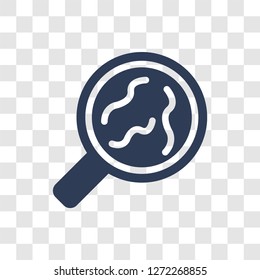 microbes icon. Trendy microbes logo concept on transparent background from Hygiene collection