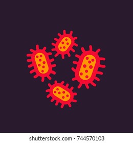 microbes vector icon
