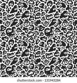 microbes,monsters - seamless pattern