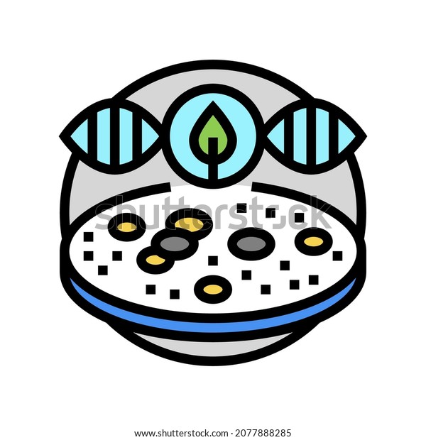 microbial ecology color icon vector.\
microbial ecology sign. isolated symbol\
illustration
