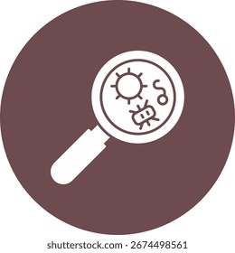 Símbolo microbiológico arte ciência laboratório germes