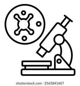Microbiology Icon Element For Design