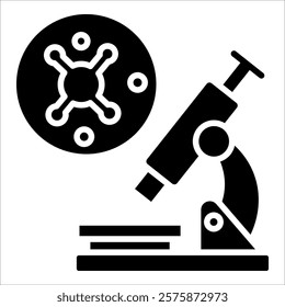 Microbiology Icon Element For Design