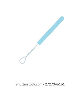 Microbiologia inoculando loop para transferência de cultura de bactérias em laboratório