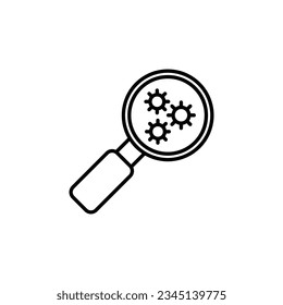 Microbiology line icon. illustration graphic of Microbiology line