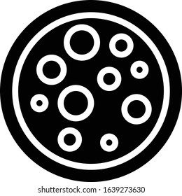 Microbiology - Study subject icon set. High quality solid vector illustration for website and mobile application.