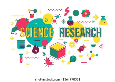 Microbiology study vector illustration