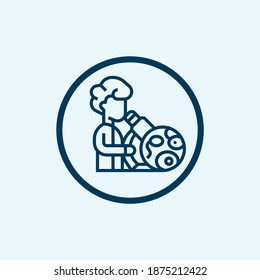 Microbiology vector icon symbol. Creative sign from science icons collection. Filled flat Microbiology icon for computer and mobile