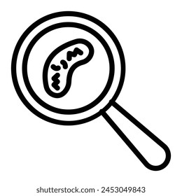 Microbiology Vector Line Icon Design