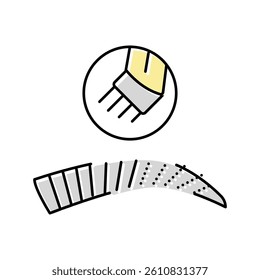 microblading procedure color icon vector. microblading procedure sign. isolated symbol illustration