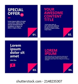 Microblog template for social media post. Suitable for internet advertising, sales, and business.