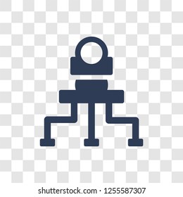 Microbots icon. Trendy Microbots logo concept on transparent background from Artificial Intelligence collection