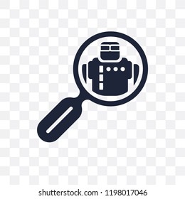 Microbots transparent icon. Microbots symbol design from Artificial Intellegence collection.