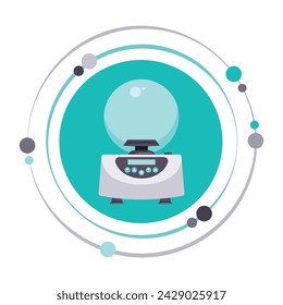 Microcentrifuge science laboratory vector illustration graphic icon symbol