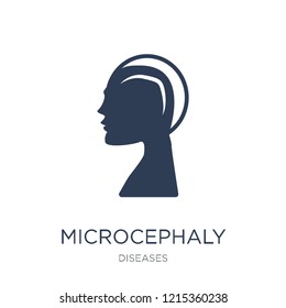 Microcephaly icon. Trendy flat vector Microcephaly icon on white background from Diseases collection, vector illustration can be use for web and mobile, eps10