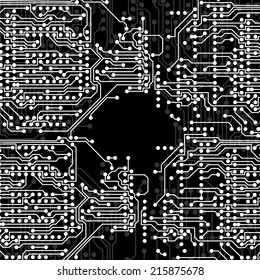 Microchip background, electronics circuit, EPS10 vector illustration.