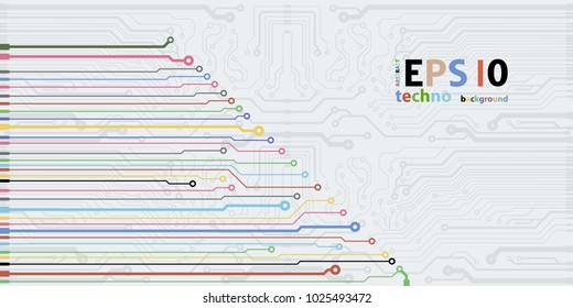 Microchip background. EPS10 vector