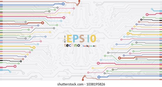 Microchip background. EPS10 vector
