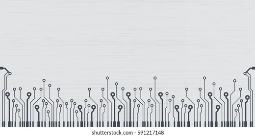 Microchip background vector illustration. Vector wallpaper