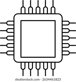 Microchip Circuit Board Technology Icon