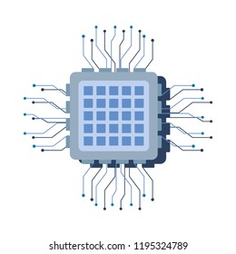 microchip with circuit electronic