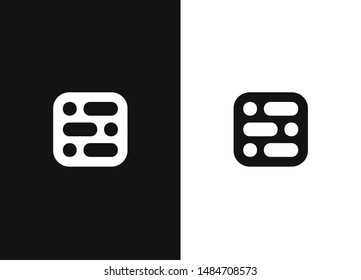 Microchip icon isolated on white background. Chip symbol modern, simple, vector, icon for website design, mobile app, ui. Negative or black and white vector template design Illustration.