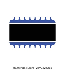 Microchip Icon Isolated On White Background