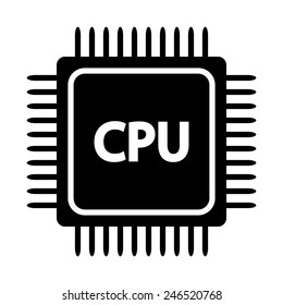 Microchip icon on white background. Vector illustration.