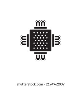 microchip icon vector illustration symbol design 