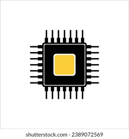 microchip icon vector illustration symbol design