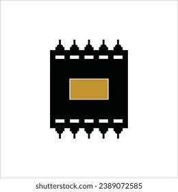 Vektorgrafik-Vektorgrafik-Design von Mikrochips