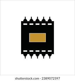 Vektorgrafik-Vektorgrafik-Design von Mikrochips