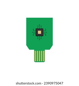 microchip icon vector illustration symbol design