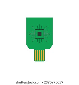 microchip icon vector illustration symbol design