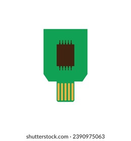 Vektorgrafik-Vektorgrafik-Design von Mikrochips