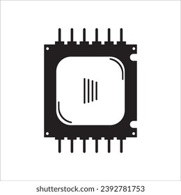 microchip icon vector illustration symbol design