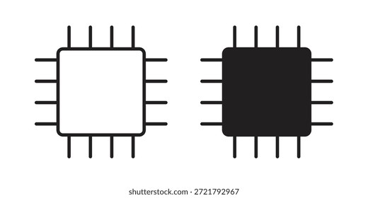 Ícone de microchip para o design do seu site, logo, app, UI. EPS10