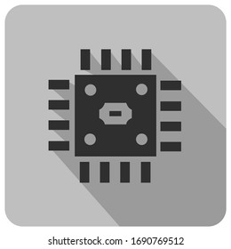 Microchip icons simple Illustration Clip Art vector