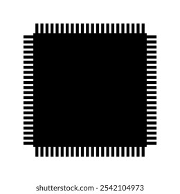 Microchip illustrated on a background