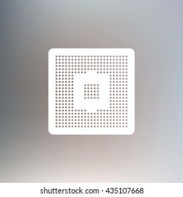microchip  with lead ball for repair computer equipment vector illustration