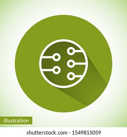 Microchip line icon vector. lorem ipsum Flat Design JPG