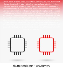 Microchip line icon vector. lorem ipsum Flat Design JPG