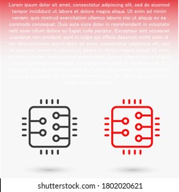 Microchip line icon vector. lorem ipsum Flat Design JPG