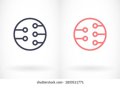 Microchip line icon vector. lorem ipsum Flat Design JPG