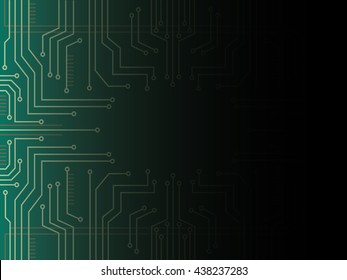 microchip line technology and space abstract background